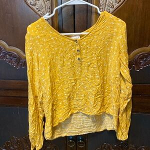 Yellow long sleeve country girl shirt